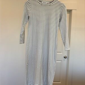 Sonnet James Classic B&W Striped  Dress